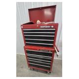 CRAFTSMAN METAL TOOLBOX ON WHEELS W/CONTENTS