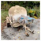 4' X 6' UTILITY TRAILER WITH WATER BARREL
