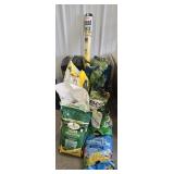 POTTING SOIL, GRASS SEED, PLANT STARTER POTS,