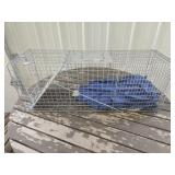 METAL ANIMAL TRAP APPROX 32' X 10'
