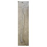 (2) CHAINS: GOLD IS APPROX 80' W/3/8' HOOKS,