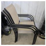 (3) OUTDOOR STACK SLING CHAIRS