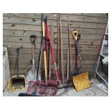 HAND TOOLS: DURA FORKS, SHOVELS, ETC.