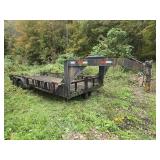 7' X 20' GOOSE NECK TRAILER *NO TITLE*