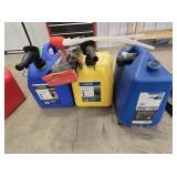 (2) 5 GALLON KEROSENE CANS & DIESEL W/EXTRA PUMPS