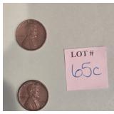 (2) 1909 VDB WHEAT PENNIES