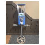 25 CENT ASTRO GUMBALL DISPENSER WITH STAND AND KEY