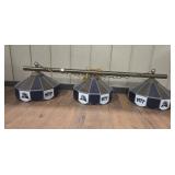 PITT PANTHERS BAR LIGHT APPROX 48" WITH STAINED
