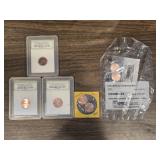 ASSORTED PENNIES: LITTLETON BIRTH & CHILDHOOD SET,