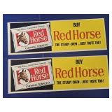 RED HORSE CHEWING TOBACCO CARDBOARD ADVERTISING
