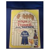 PABST BLUE RIBBON BEER PAPER POSTER