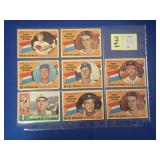 1960 MLB TOPPS TRADING CARDS INCLUDING ROOKIE STAR