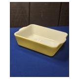 PYREX 503-B YELLOW CASSEROLE DISH APPROX 8" X 7"