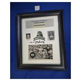 SIGNED & FRAMED MARSHALL GOLDBERG COLLEGE HOF
