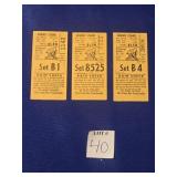 (3) VINTAGE PITTSBURGH PIRATES TICKET STUBS