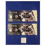 (2) OCT 7, 2001 GAME 4 TICKET STUBS PITTSBURGH