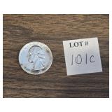 1958 TONED SILVER WASHINGTON QUARTER