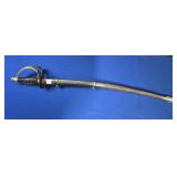 MADE IN INDIA HANGER SWORD LEAVER AND BRASS STYLE