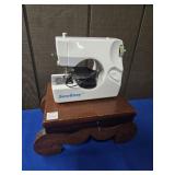 WOODEN STAND W/SEW EASY SEWING MACHINE