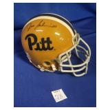 JOE SCHMIDT SIGNED PITT MINI HELMET W/BOSLEY COA