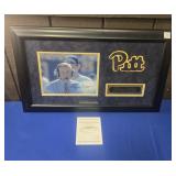 FRAMED & SIGNED JOHNNY MAJORS PITT PANTHERS