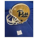 SIGNED #79 BILL FRALIC PITT PANTHER RIDDELL HELMET