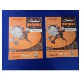 (2) 1947 CLEVELAND BROWNS OFFICIAL PROGRAMS