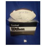 WILSON FOOTBALL IN BOX WITH SIGNATURE HAIL TO PITT