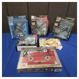 (4) EASY MODEL 1:72 SCALE ASSEMBLED MODELS, (NEW)