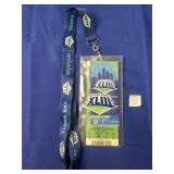 2009 SUPER BOWL XLIII TICKET STUB, LANYARD & GAME