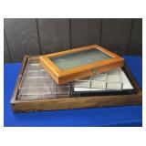 (3) PLASTIC STORAGE/SORTING BINS APPROX 12.25" X 9