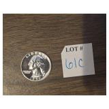 1957 UNCIRCULATED SILVER QUARTER