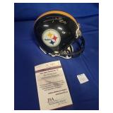 IKE TAYLOR #24 SIGNED MINI RIDDELL STEELERS HELMET
