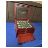 A CENTURY OF LINCOLN COINS & STAMPS W/DISPLAY