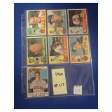 1960 TOPPS MLB TRADING CARDS