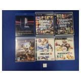 (5) PLAYSTATION 3 GAMES & INTRO DISC: MADDEN 11,