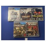 (5) PLAYSTATION 3 GAMES: BROTHERS IN ARMS, HEAVY