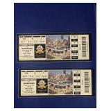 (2) AUGUST 10, 2001 PITTSBURGH PIRATES TICKET STUB