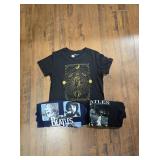 (2) BEATLES T-SHIRTS: SIZES XL & L, AND ADDITIONAL