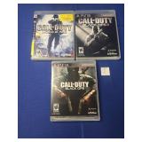 (3) PLAYSTATION 3 GAMES: CALL OF DUTY BLACK OPS,