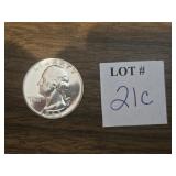 1963 UNCIRCULATED SILVER QUARTER