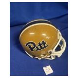 SIGNED (FADED) PITT PANTHERS MINI RIDDELL HELMET