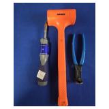 DEAD BLOW HAMMER, CHANNELLOCK CUTTING PLIERS &