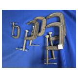 (5) CRAFTSMAN 4" C CLAMPS