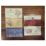 1987-1991 UNC U.S. MINT COIN SETS (5 TOTAL)