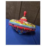 THE OHIO ART CO LARGE METAL SPINNING TOP