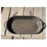 Cast-iron roasting pan
