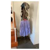 Coat rack with contents