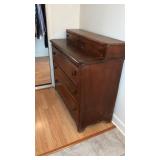 Large wood, three drawer dresser