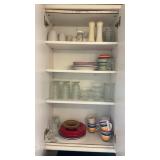 Miscellaneous plates, cups, and glass lot